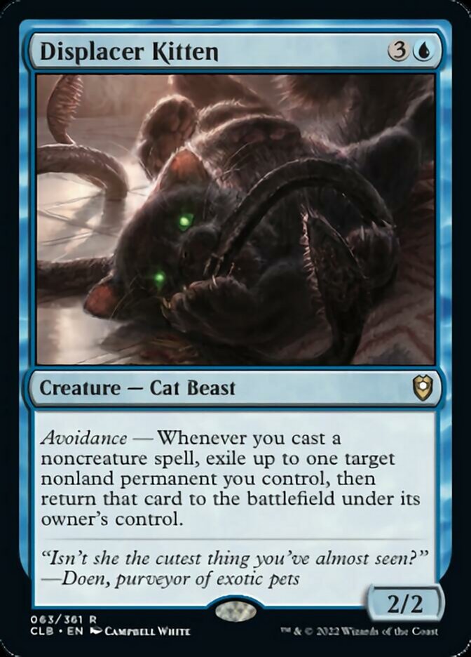 Displacer Kitten [Commander Legends: Battle for Baldur's Gate] | Clutch Gaming