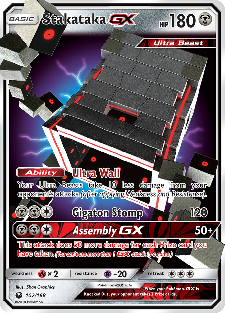 Stakataka GX (102/168) [Sun & Moon: Celestial Storm] | Clutch Gaming