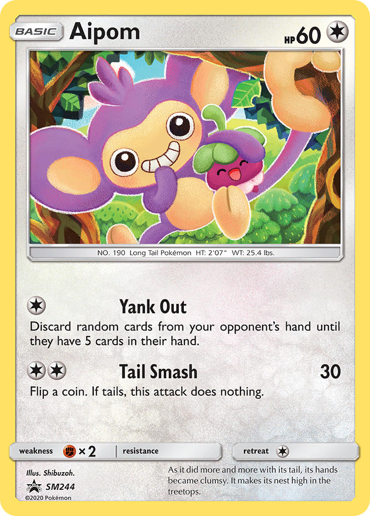 Aipom (SM244) [Sun & Moon: Black Star Promos] | Clutch Gaming