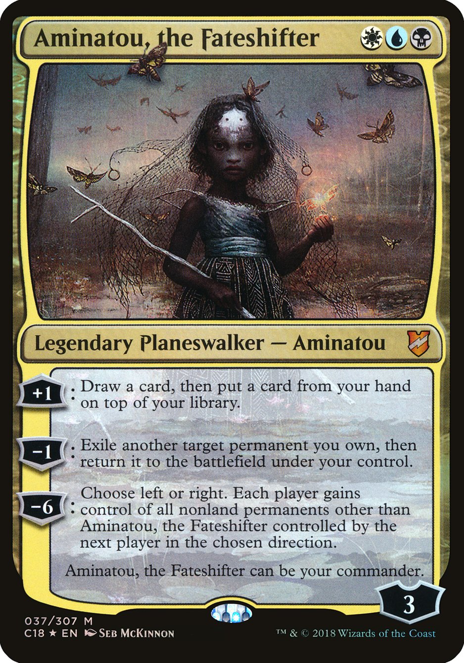 Aminatou, the Fateshifter (Oversized) [Commander 2018 Oversized] | Clutch Gaming