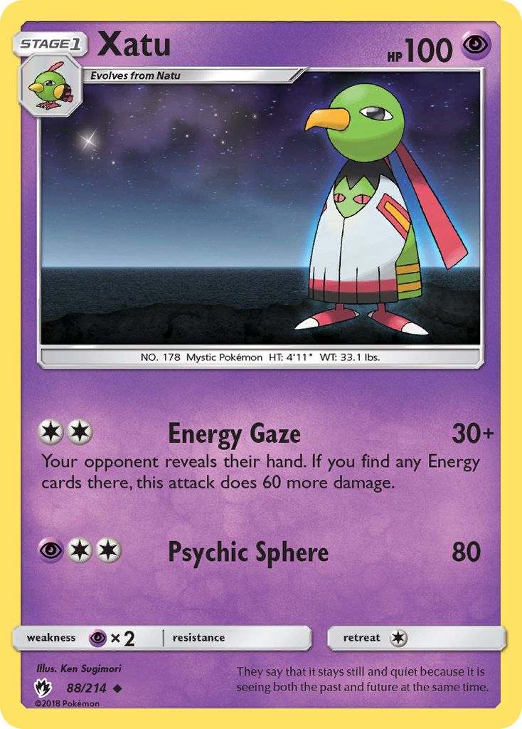 Xatu (88/214) [Sun & Moon: Lost Thunder] | Clutch Gaming