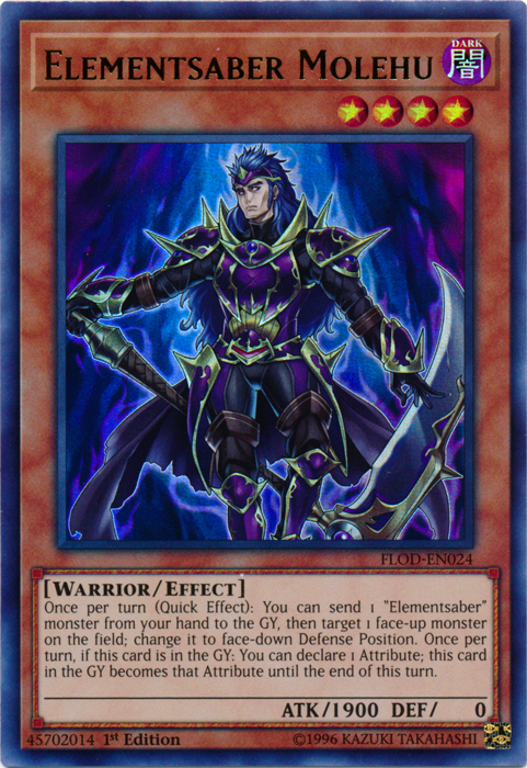 Elementsaber Molehu [FLOD-EN024] Ultra Rare | Clutch Gaming