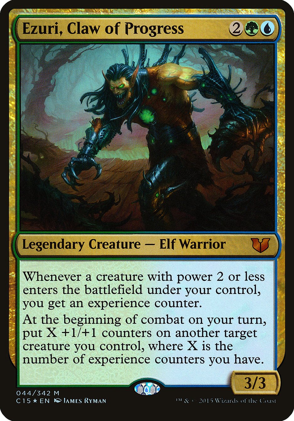 Ezuri, Claw of Progress (Oversized) [Commander 2015 Oversized] | Clutch Gaming