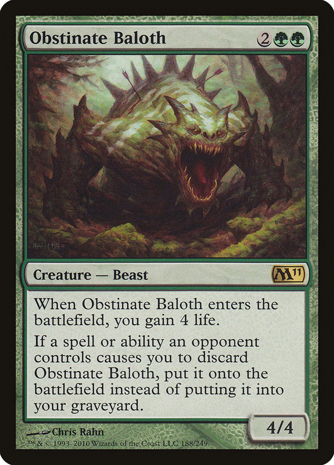 Obstinate Baloth [Magic 2011] | Clutch Gaming