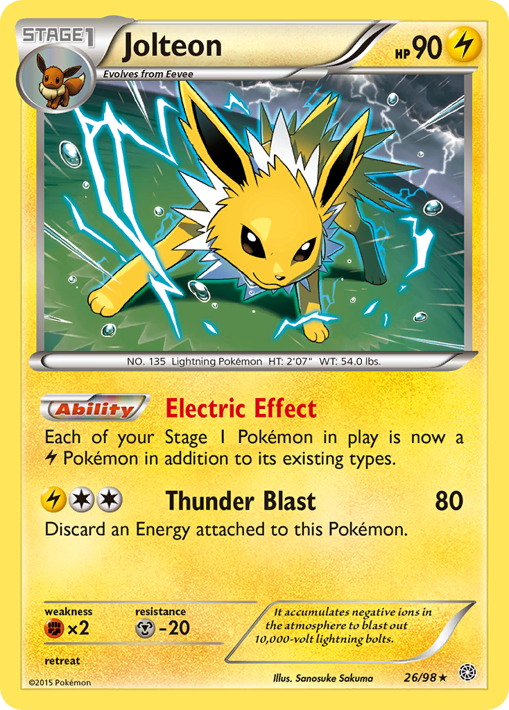 Jolteon (26/98) [XY: Ancient Origins] | Clutch Gaming