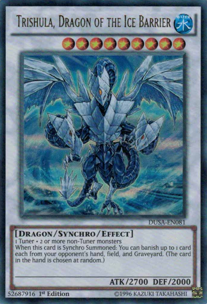 Trishula, Dragon of the Ice Barrier [DUSA-EN081] Ultra Rare | Clutch Gaming