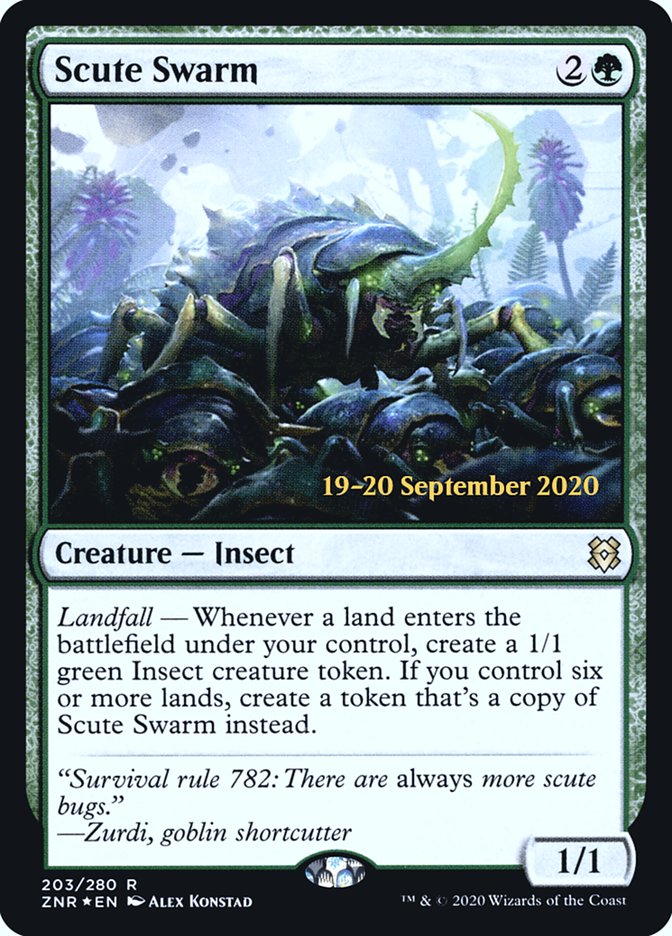 Scute Swarm [Zendikar Rising Prerelease Promos] | Clutch Gaming