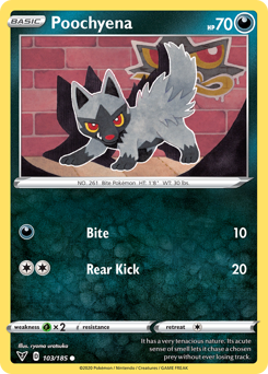 Poochyena (103/185) [Sword & Shield: Vivid Voltage] | Clutch Gaming