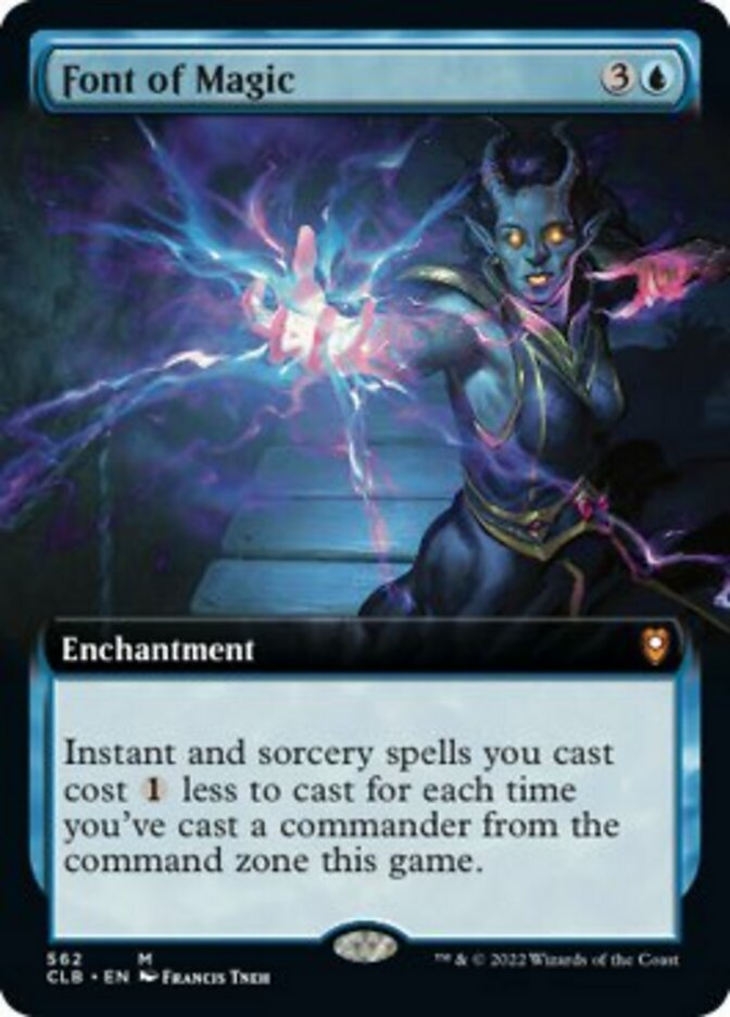 Font of Magic (Extended Art) [Commander Legends: Battle for Baldur's Gate] | Clutch Gaming