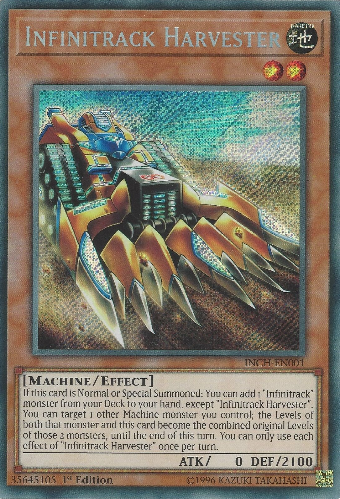 Infinitrack Harvester [INCH-EN001] Secret Rare | Clutch Gaming