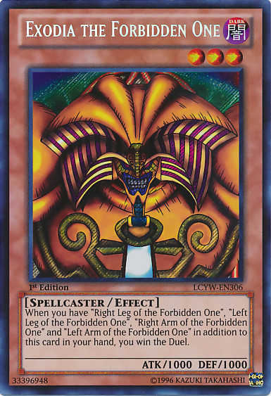 Exodia the Forbidden One [LCYW-EN306] Secret Rare | Clutch Gaming