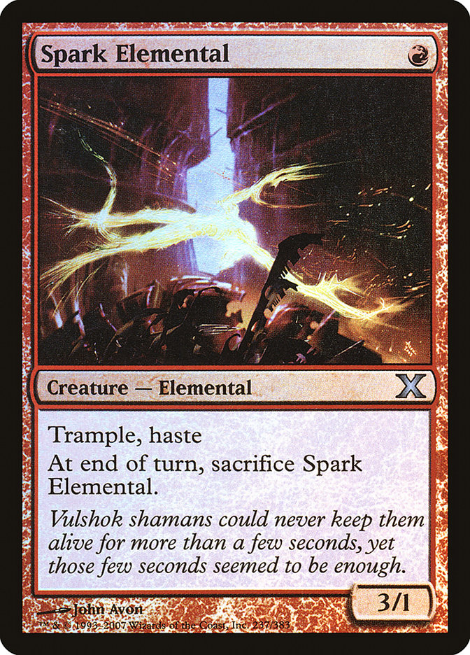 Spark Elemental (Premium Foil) [Tenth Edition] | Clutch Gaming