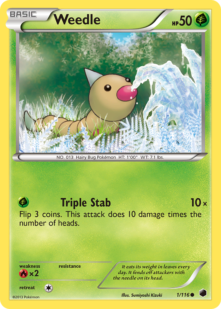 Weedle (1/116) [Black & White: Plasma Freeze] | Clutch Gaming