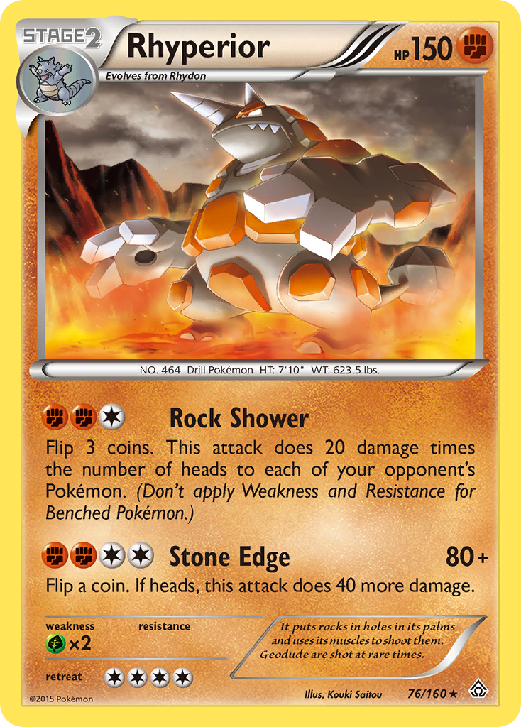 Rhyperior (76/160) [XY: Primal Clash] | Clutch Gaming