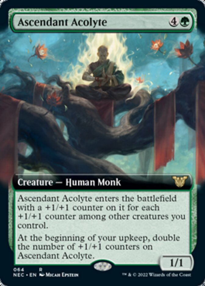 Ascendant Acolyte (Extended Art) [Kamigawa: Neon Dynasty Commander] | Clutch Gaming