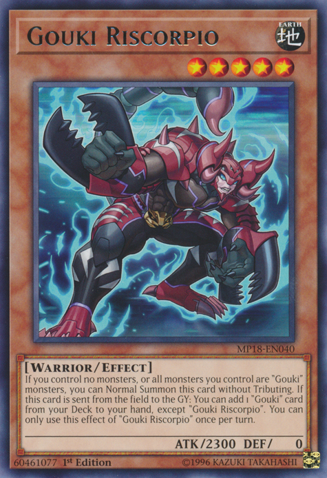 Gouki Riscorpio [MP18-EN040] Rare | Clutch Gaming