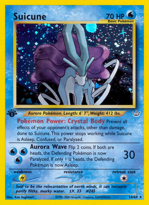 Suicune (14/64) [Neo Revelation 1st Edition] | Clutch Gaming