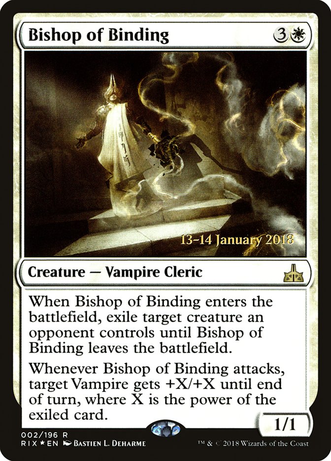 Bishop of Binding [Rivals of Ixalan Prerelease Promos] | Clutch Gaming