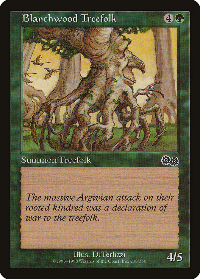 Blanchwood Treefolk [Urza's Saga] | Clutch Gaming