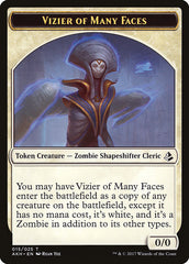 Vizier of Many Faces // Zombie Double-Sided Token [Amonkhet Tokens] | Clutch Gaming