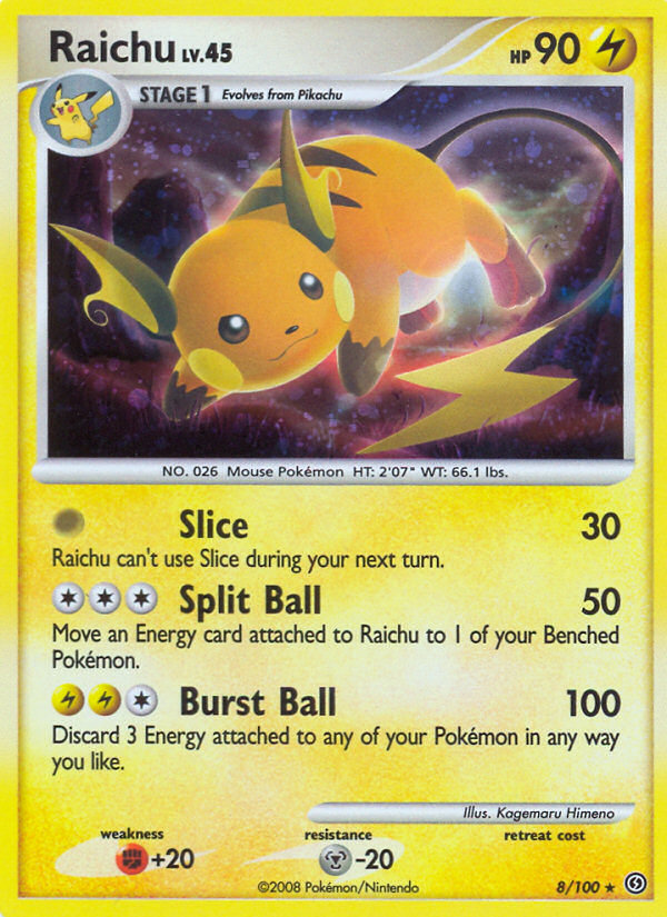 Raichu (8/100) [Diamond & Pearl: Stormfront] | Clutch Gaming