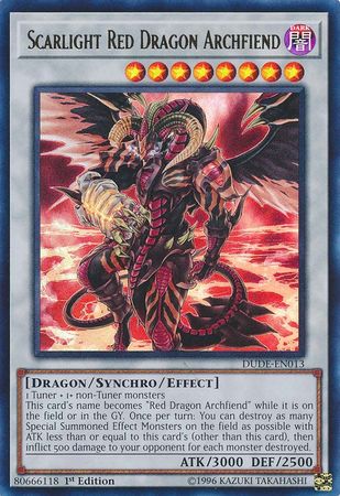 Scarlight Red Dragon Archfiend [DUDE-EN013] Ultra Rare | Clutch Gaming