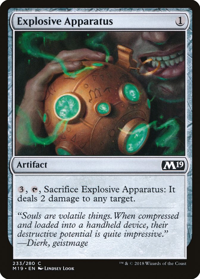 Explosive Apparatus [Core Set 2019] | Clutch Gaming