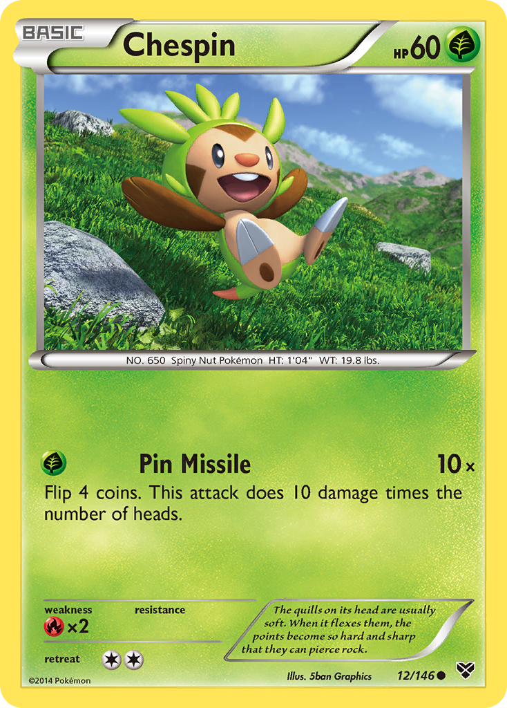 Chespin (12/146) [XY: Base Set] | Clutch Gaming