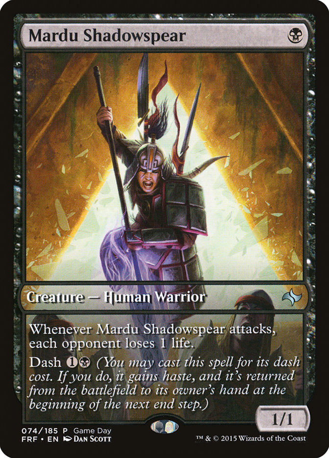 Mardu Shadowspear (Game Day) [Fate Reforged Promos] | Clutch Gaming