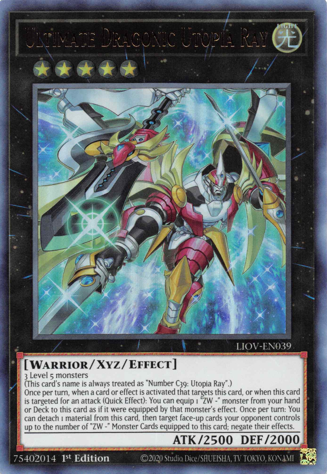 Ultimate Dragonic Utopia Ray [LIOV-EN039] Ultra Rare | Clutch Gaming