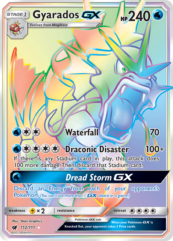 Gyarados GX (112/111) [Sun & Moon: Crimson Invasion] | Clutch Gaming