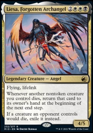 Liesa, Forgotten Archangel (Promo Pack) [Innistrad: Midnight Hunt Promos] | Clutch Gaming