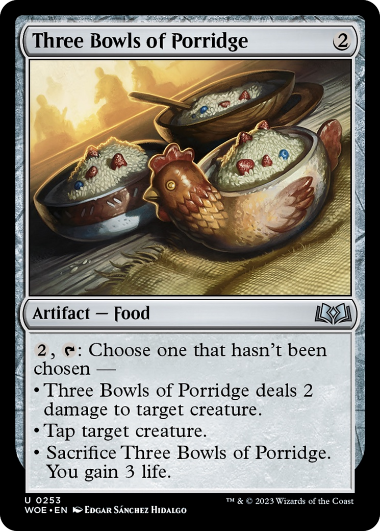 Three Bowls of Porridge [Wilds of Eldraine] | Clutch Gaming