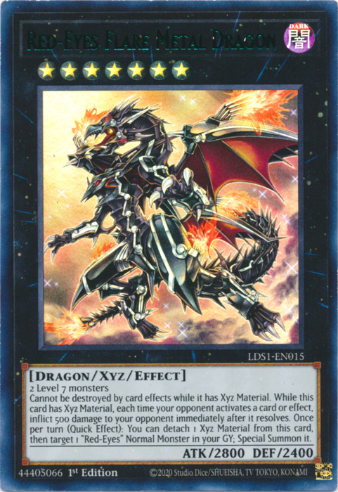 Red-Eyes Flare Metal Dragon (Green) [LDS1-EN015] Ultra Rare | Clutch Gaming