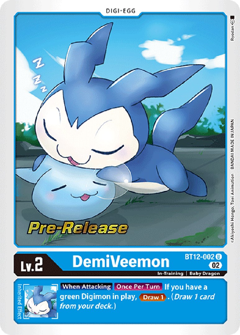 DemiVeemon [BT12-002] [Across Time Pre-Release Cards] | Clutch Gaming