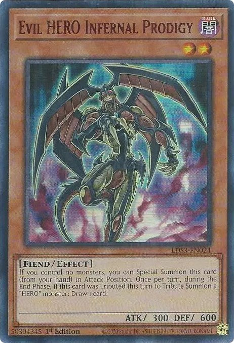 Evil HERO Infernal Prodigy (Red) [LDS3-EN024] Ultra Rare | Clutch Gaming