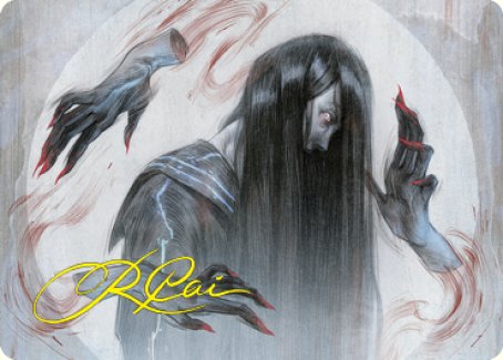 Clawing Torment Art Card (Gold-Stamped Signature) [Kamigawa: Neon Dynasty Art Series] | Clutch Gaming