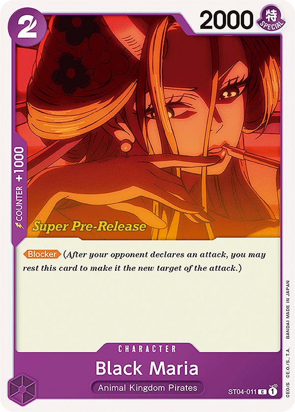 Black Maria [Super Pre-Release Starter Deck: Animal Kingdom Pirates] | Clutch Gaming