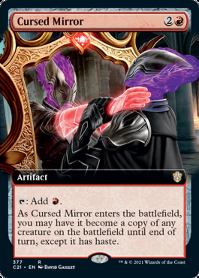 Cursed Mirror (Extended Art) [Commander 2021] | Clutch Gaming