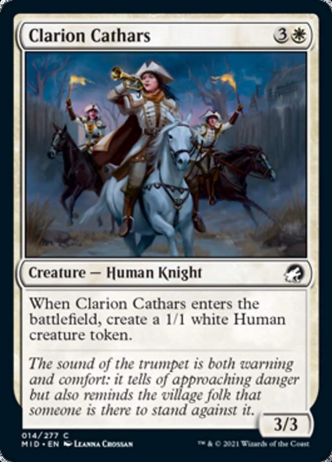 Clarion Cathars [Innistrad: Midnight Hunt] | Clutch Gaming