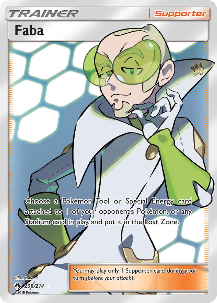 Faba (208/214) [Sun & Moon: Lost Thunder] | Clutch Gaming