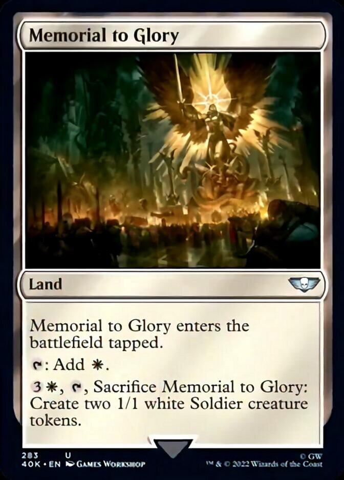 Memorial to Glory (Surge Foil) [Warhammer 40,000] | Clutch Gaming