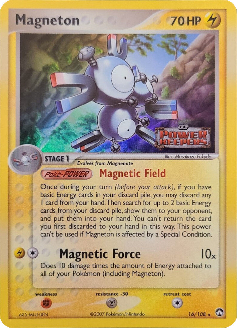 Magneton (16/108) (Stamped) [EX: Power Keepers] | Clutch Gaming