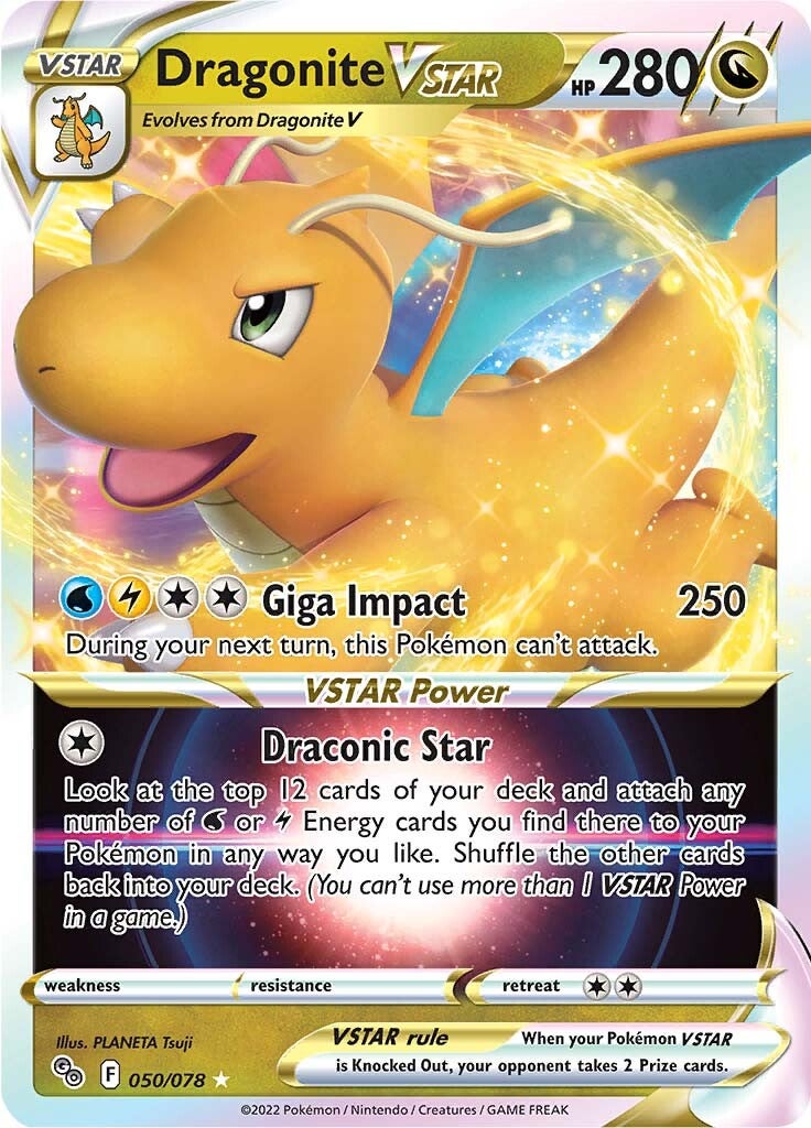 Dragonite VSTAR (050/078) [Pokémon GO] | Clutch Gaming