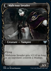 Innocent Traveler // Malicious Invader (Showcase Fang Frame) [Innistrad: Crimson Vow] | Clutch Gaming