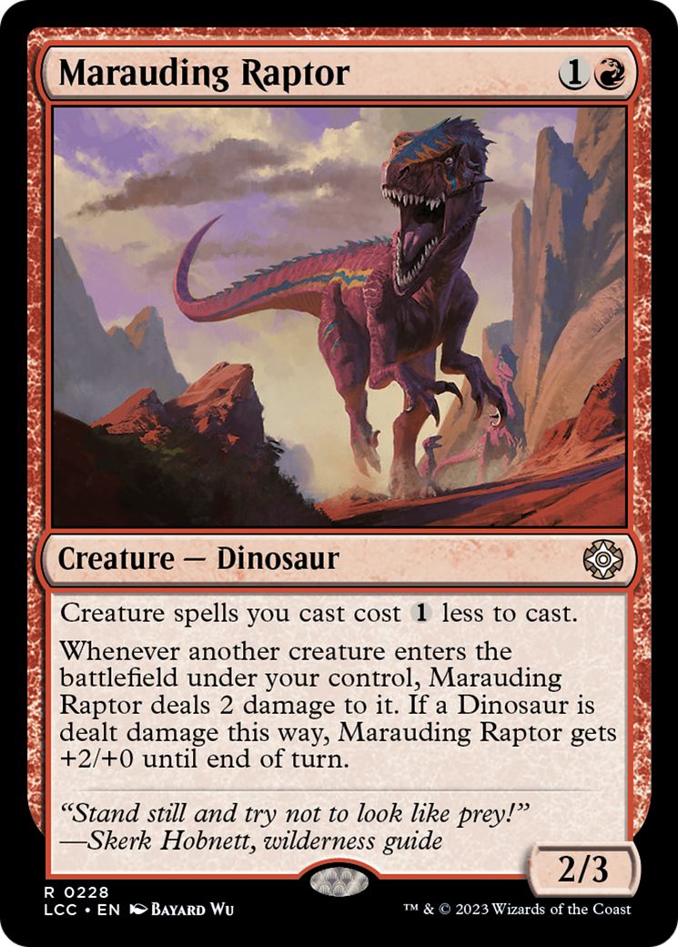 Marauding Raptor [The Lost Caverns of Ixalan Commander] | Clutch Gaming