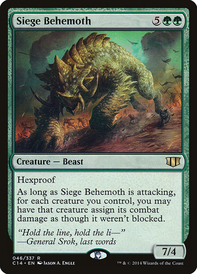 Siege Behemoth [Commander 2014] | Clutch Gaming