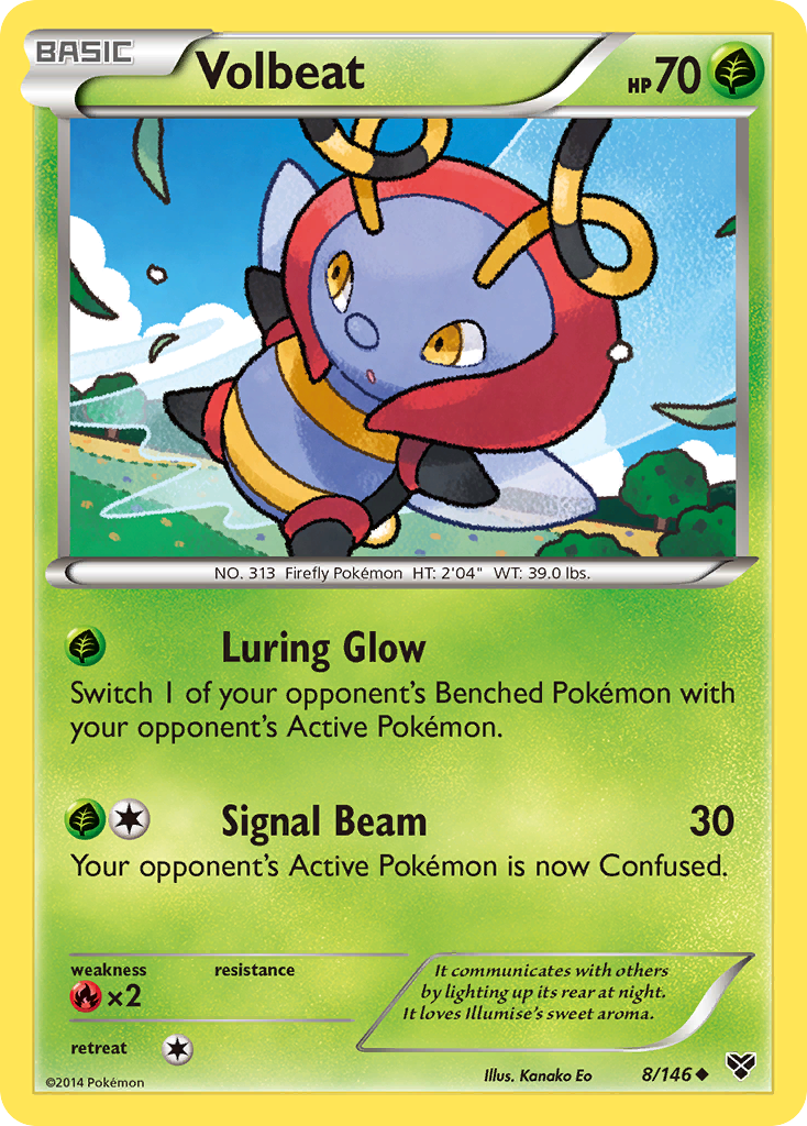 Volbeat (8/146) [XY: Base Set] | Clutch Gaming