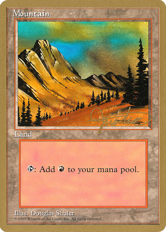 Mountain (mj375) (Mark Justice) [Pro Tour Collector Set] | Clutch Gaming