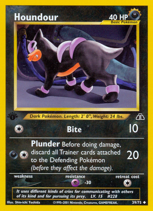 Houndour (39/75) [Neo Discovery 1st Edition] | Clutch Gaming